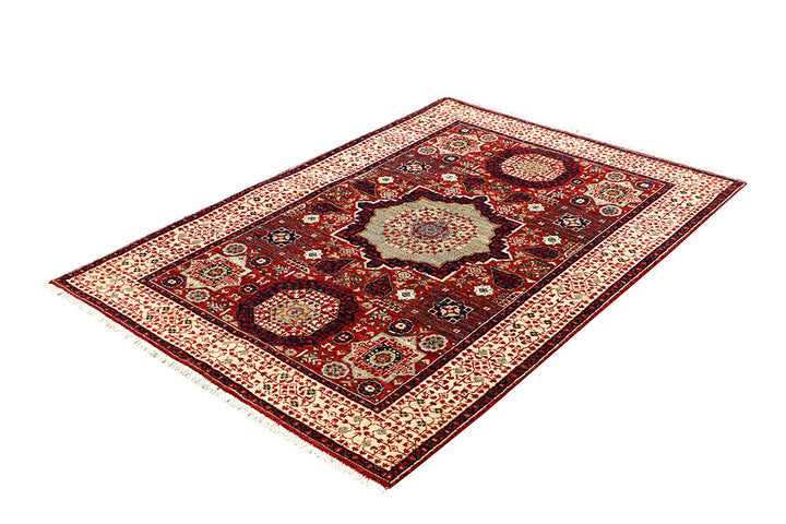 Dark Red Mamluk 4' x 5' 10 - No. 66070 - ALRUG Rug Store