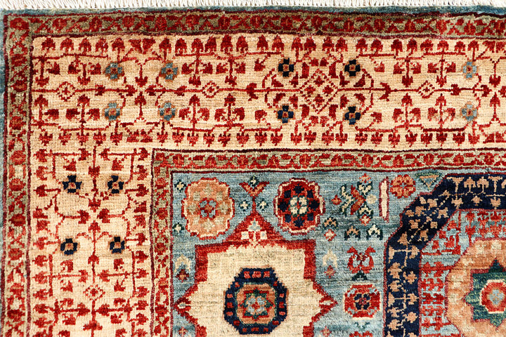 Light Blue Mamluk 3' 11 x 5' 10 - No. 66071 - ALRUG Rug Store