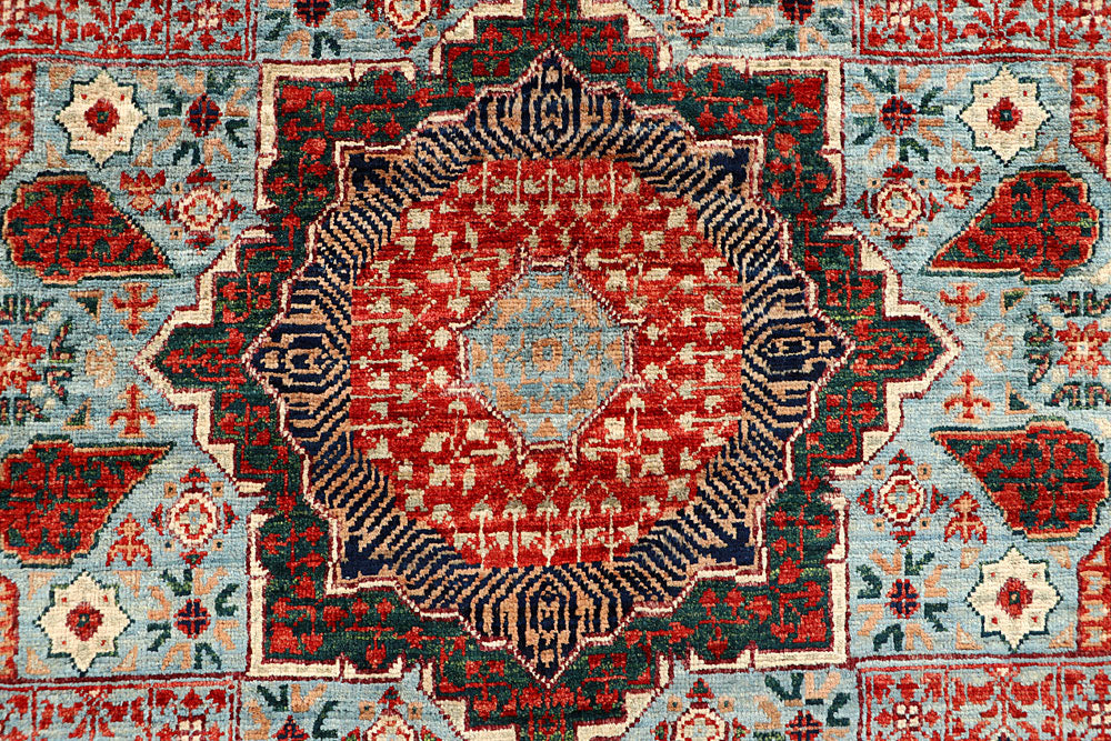 Light Blue Mamluk 3' 11 x 5' 10 - No. 66071 - ALRUG Rug Store