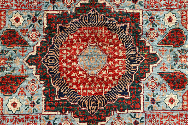 Light Blue Mamluk 3' 11 x 5' 10 - No. 66071 - ALRUG Rug Store