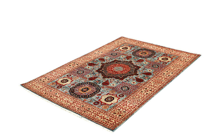 Light Blue Mamluk 3' 11 x 5' 10 - No. 66071 - ALRUG Rug Store