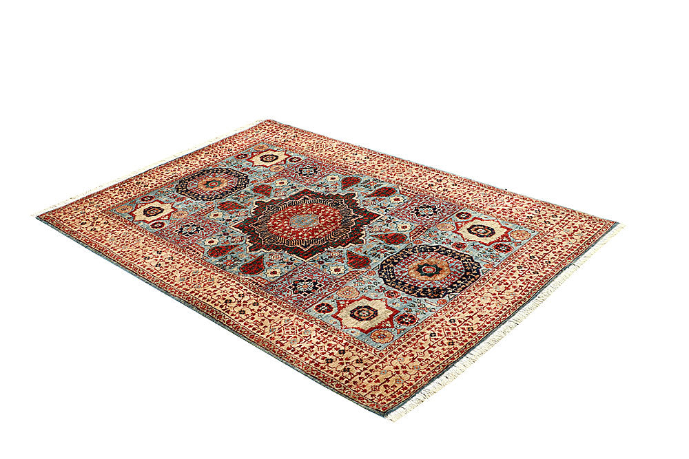 Light Blue Mamluk 3' 11 x 5' 10 - No. 66071 - ALRUG Rug Store