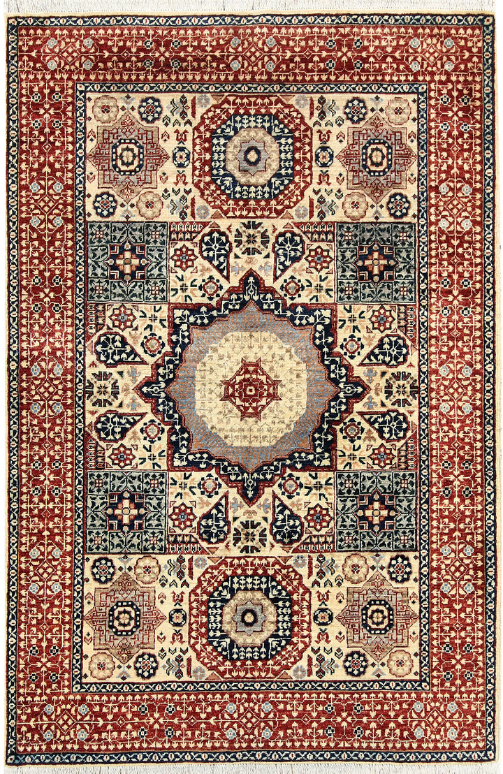 Cornsilk Mamluk 3' 10 x 6' - No. 66072 - ALRUG Rug Store
