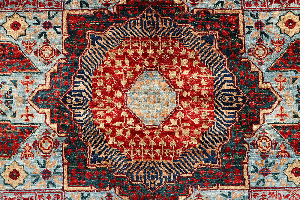 Light Blue Mamluk 4' x 6' - No. 66073 - ALRUG Rug Store
