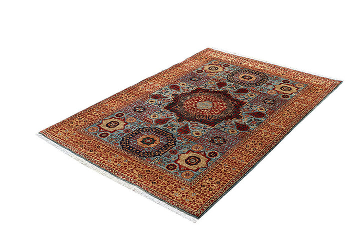 Light Blue Mamluk 4' x 6' - No. 66073 - ALRUG Rug Store