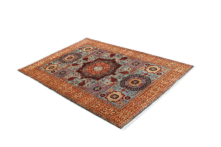 Light Blue Mamluk 4' x 6' - No. 66073 - ALRUG Rug Store
