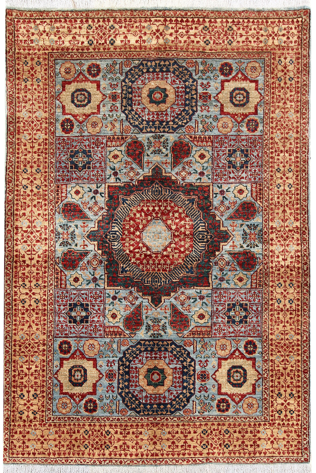 Light Blue Mamluk 4' x 6' - No. 66073 - ALRUG Rug Store