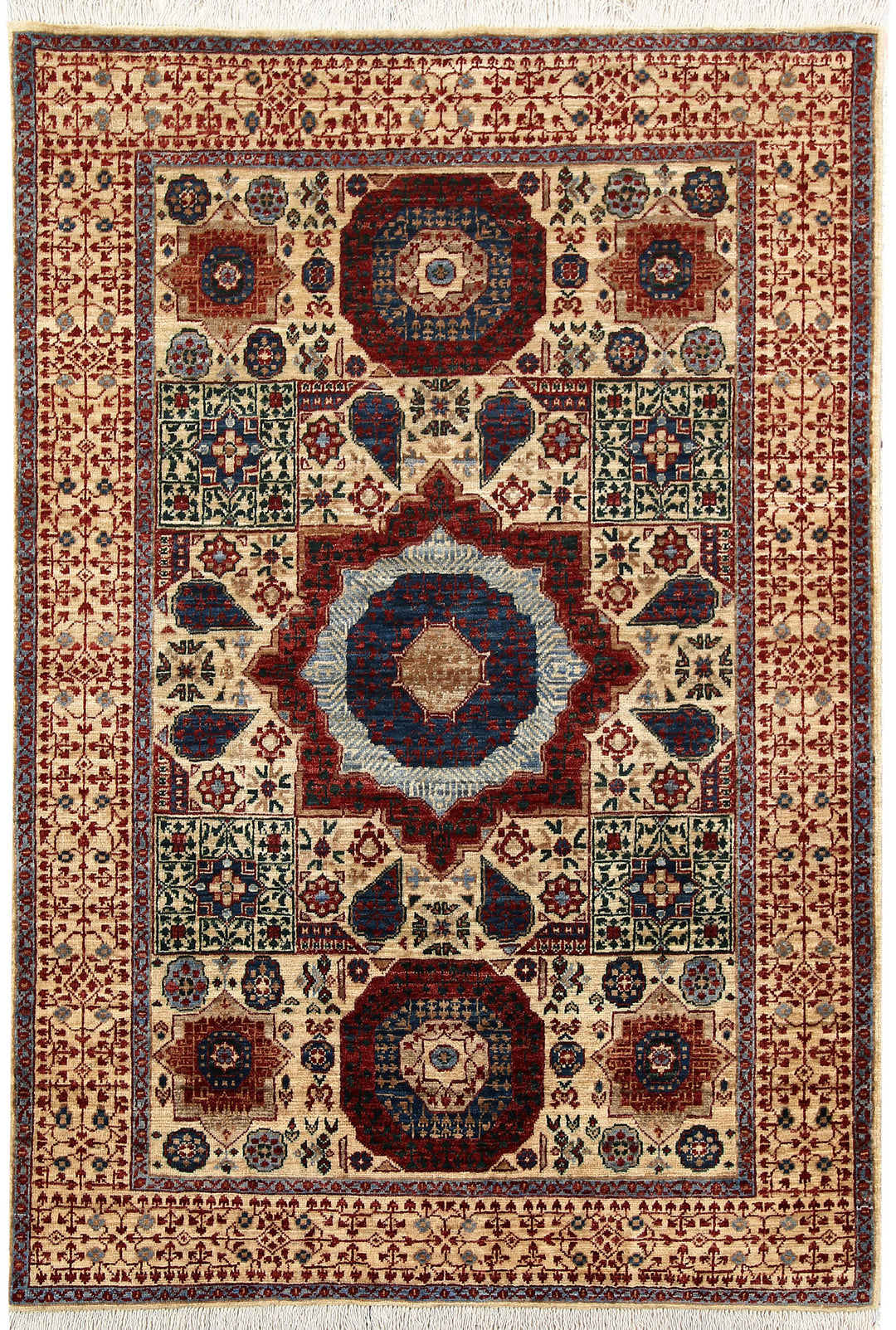 Tan Mamluk 3' 10 x 5' 9 - No. 66074 - ALRUG Rug Store