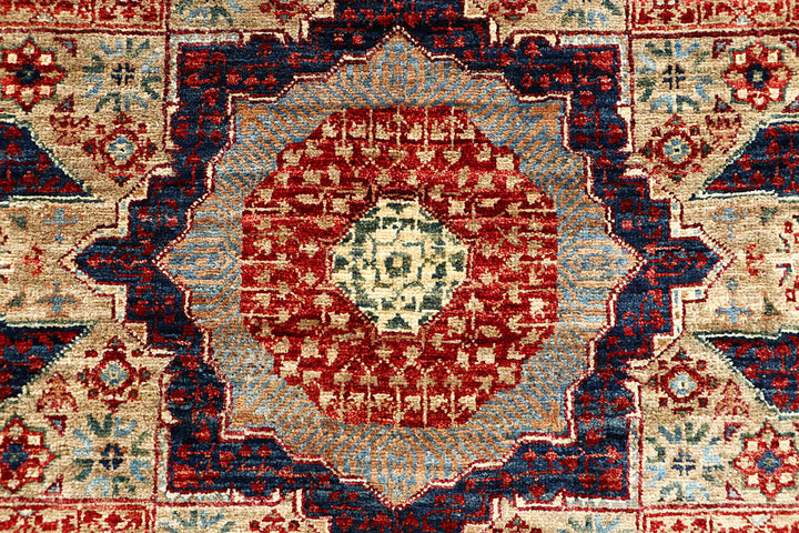 Tan Mamluk 4' x 5' 9 - No. 66075 - ALRUG Rug Store
