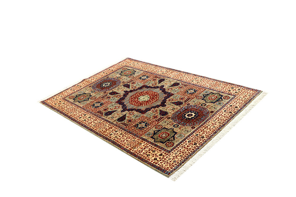 Tan Mamluk 4' x 5' 9 - No. 66075 - ALRUG Rug Store