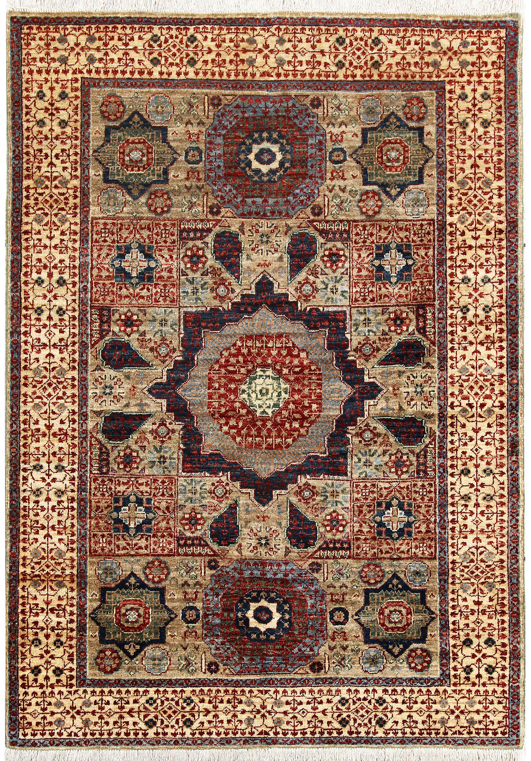 Tan Mamluk 4' x 5' 9 - No. 66075 - ALRUG Rug Store