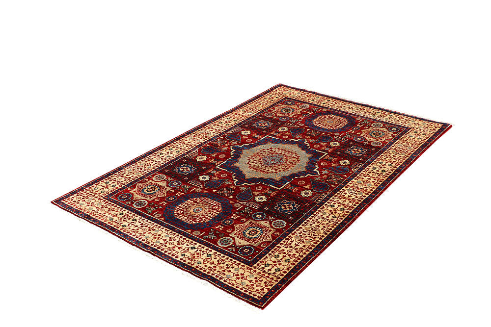 Dark Red Mamluk 3' 11 x 6' - No. 66076 - ALRUG Rug Store
