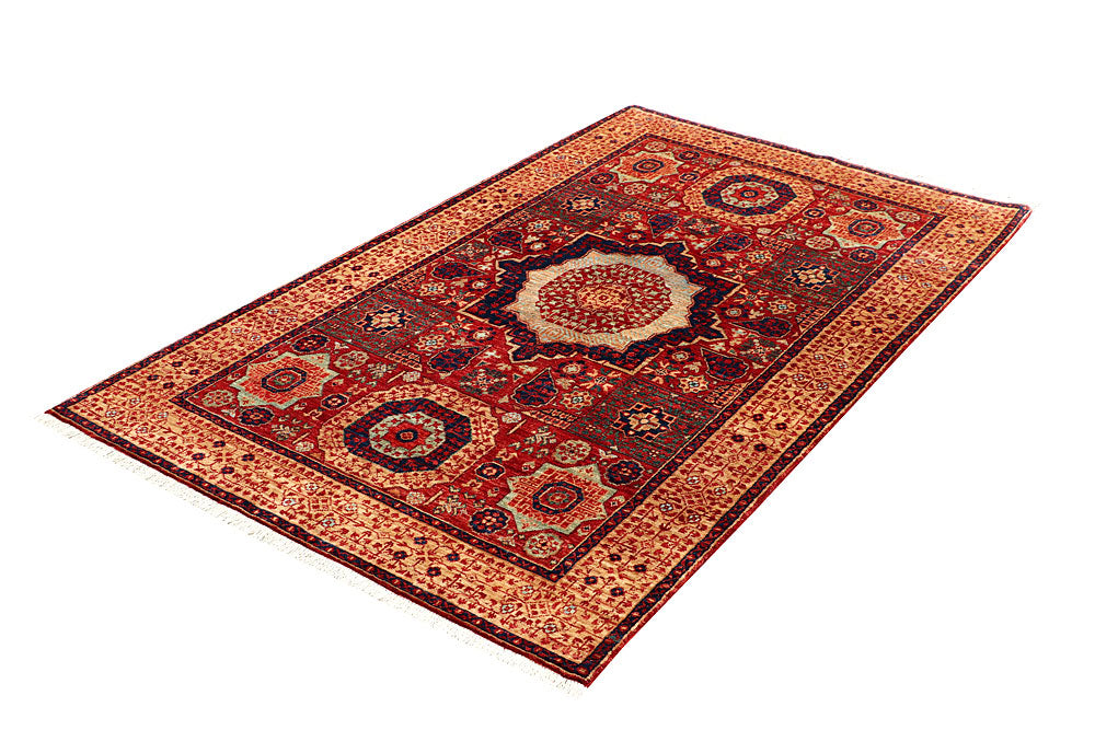 Firebrick Mamluk 3' 10 x 6' 5 - No. 66077 - ALRUG Rug Store