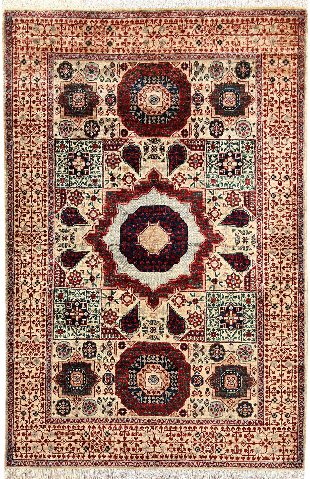 Tan Mamluk 4' x 6' 1 - No. 66080 - ALRUG Rug Store