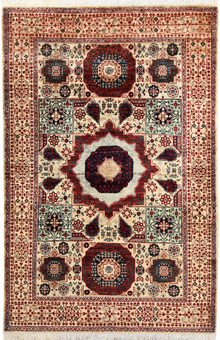 Tan Mamluk 4' x 6' 1 - No. 66080 - ALRUG Rug Store