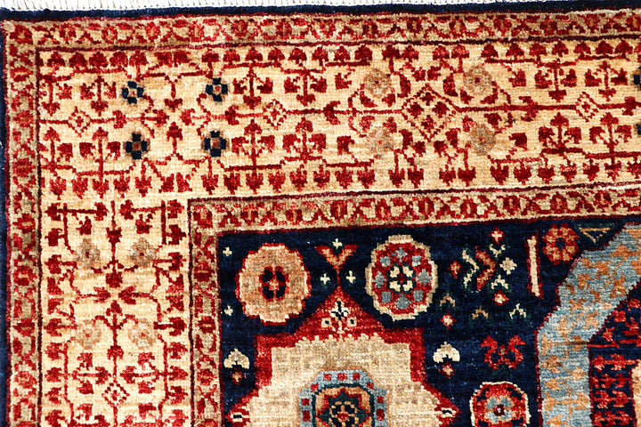 Midnight Blue Mamluk 4' 1 x 6' 2 - No. 66081 - ALRUG Rug Store