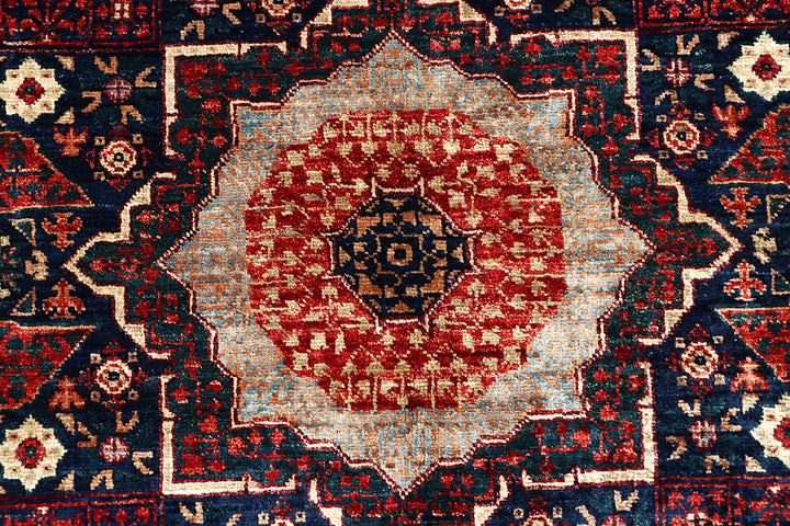 Midnight Blue Mamluk 4' 1 x 6' 2 - No. 66081 - ALRUG Rug Store