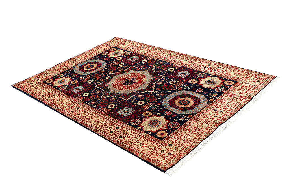 Midnight Blue Mamluk 4' 1 x 6' 2 - No. 66081 - ALRUG Rug Store