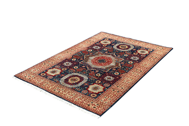 Midnight Blue Mamluk 4' x 5' 10 - No. 66082 - ALRUG Rug Store