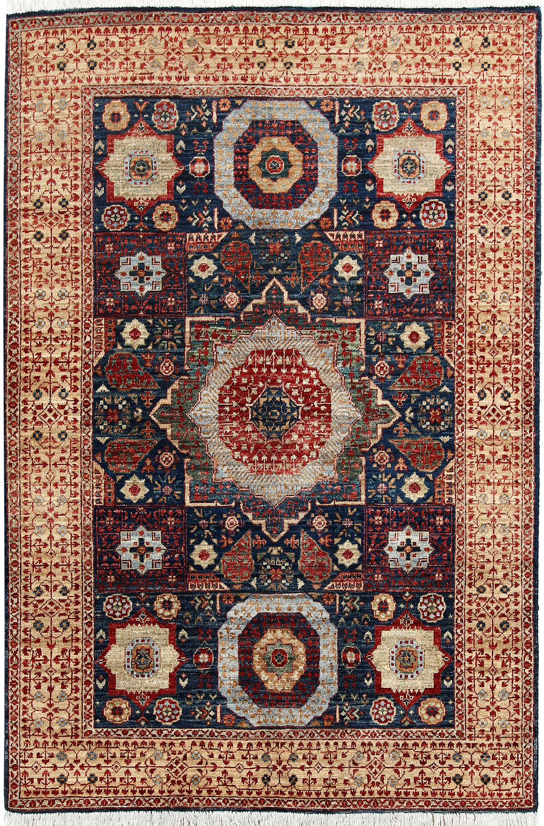 Midnight Blue Mamluk 4' x 5' 10 - No. 66082 - ALRUG Rug Store