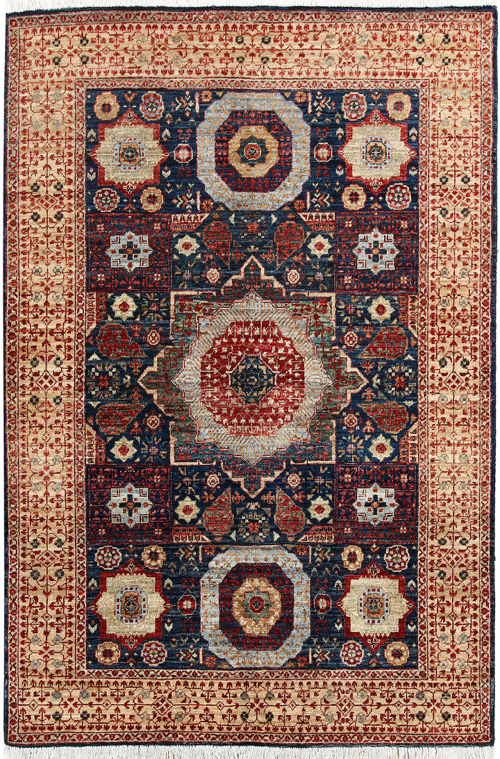 Midnight Blue Mamluk 4' x 5' 10 - No. 66082 - ALRUG Rug Store