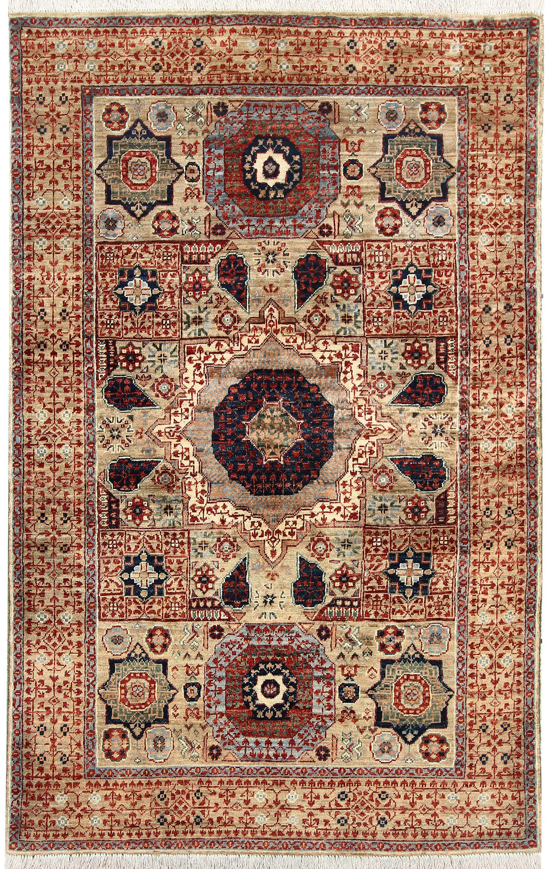 Tan Mamluk 3' 9 x 5' 11 - No. 66083 - ALRUG Rug Store