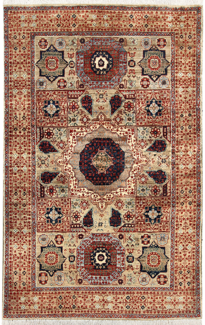 Tan Mamluk 3' 9 x 5' 11 - No. 66083 - ALRUG Rug Store