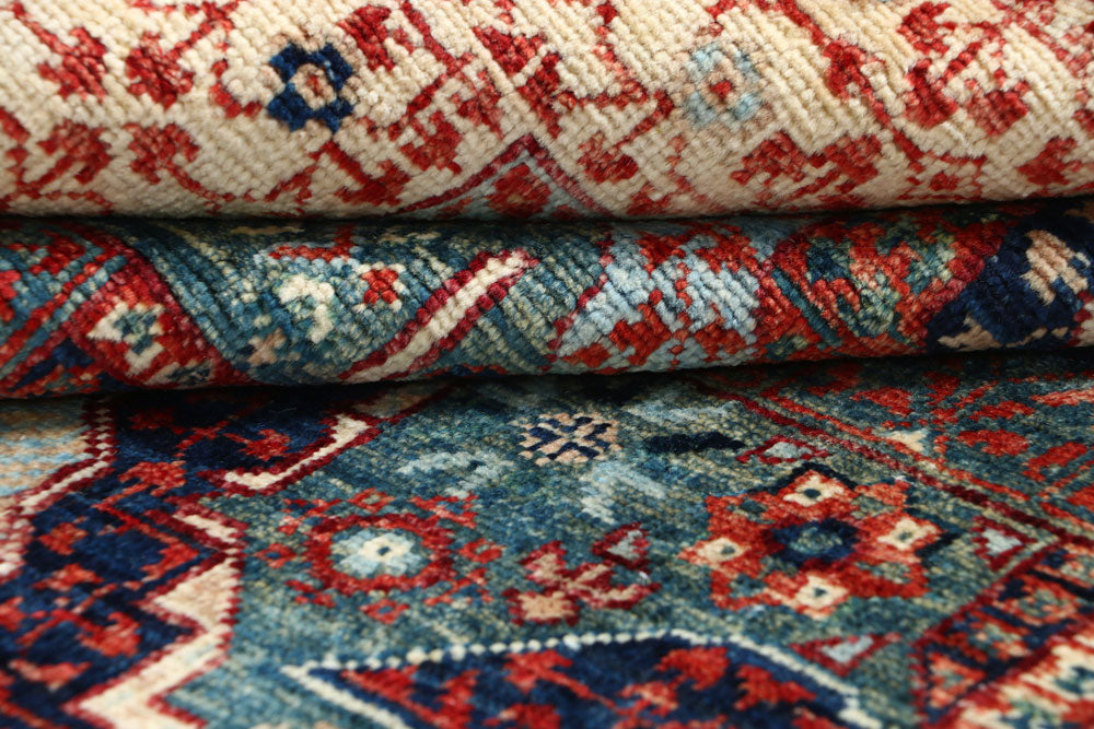 Cadet Blue Mamluk 3' 11 x 5' 11 - No. 66084 - ALRUG Rug Store