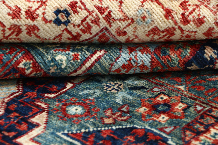 Cadet Blue Mamluk 3' 11 x 5' 11 - No. 66084 - ALRUG Rug Store