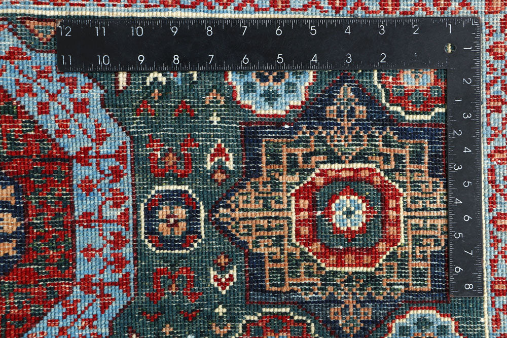 Cadet Blue Mamluk 3' 11 x 5' 11 - No. 66084 - ALRUG Rug Store