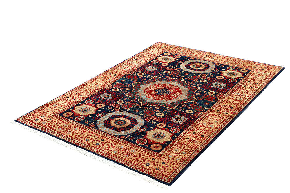 Midnight Blue Mamluk 3' 11 x 5' 7 - No. 66085 - ALRUG Rug Store