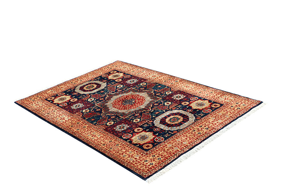 Midnight Blue Mamluk 3' 11 x 5' 7 - No. 66085 - ALRUG Rug Store