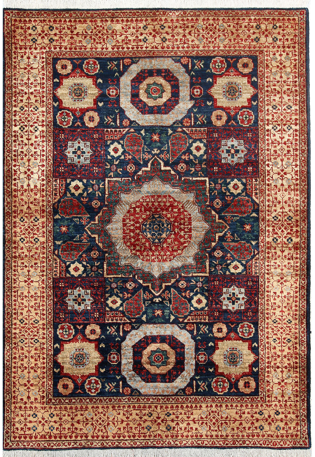 Midnight Blue Mamluk 3' 11 x 5' 7 - No. 66085 - ALRUG Rug Store