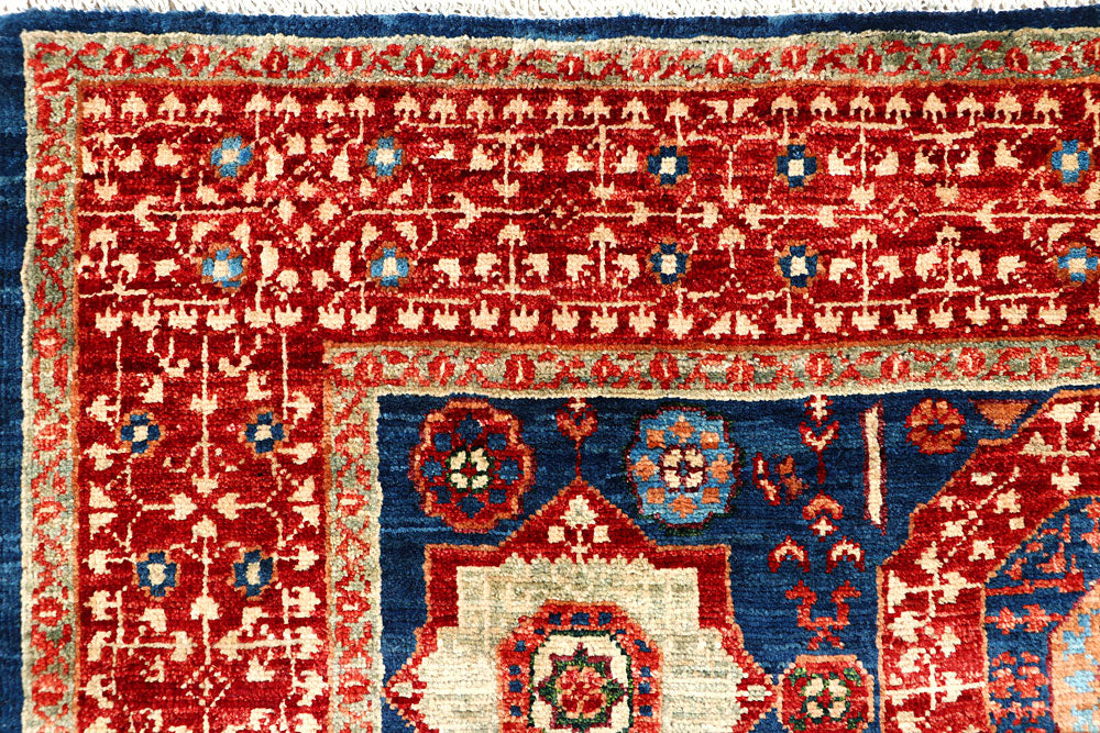 Steel Blue Mamluk 4' x 5' 10 - No. 66087 - ALRUG Rug Store