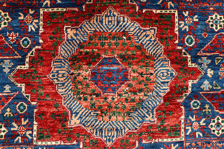 Steel Blue Mamluk 4' x 5' 10 - No. 66087 - ALRUG Rug Store