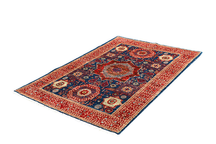 Steel Blue Mamluk 4' x 5' 10 - No. 66087 - ALRUG Rug Store