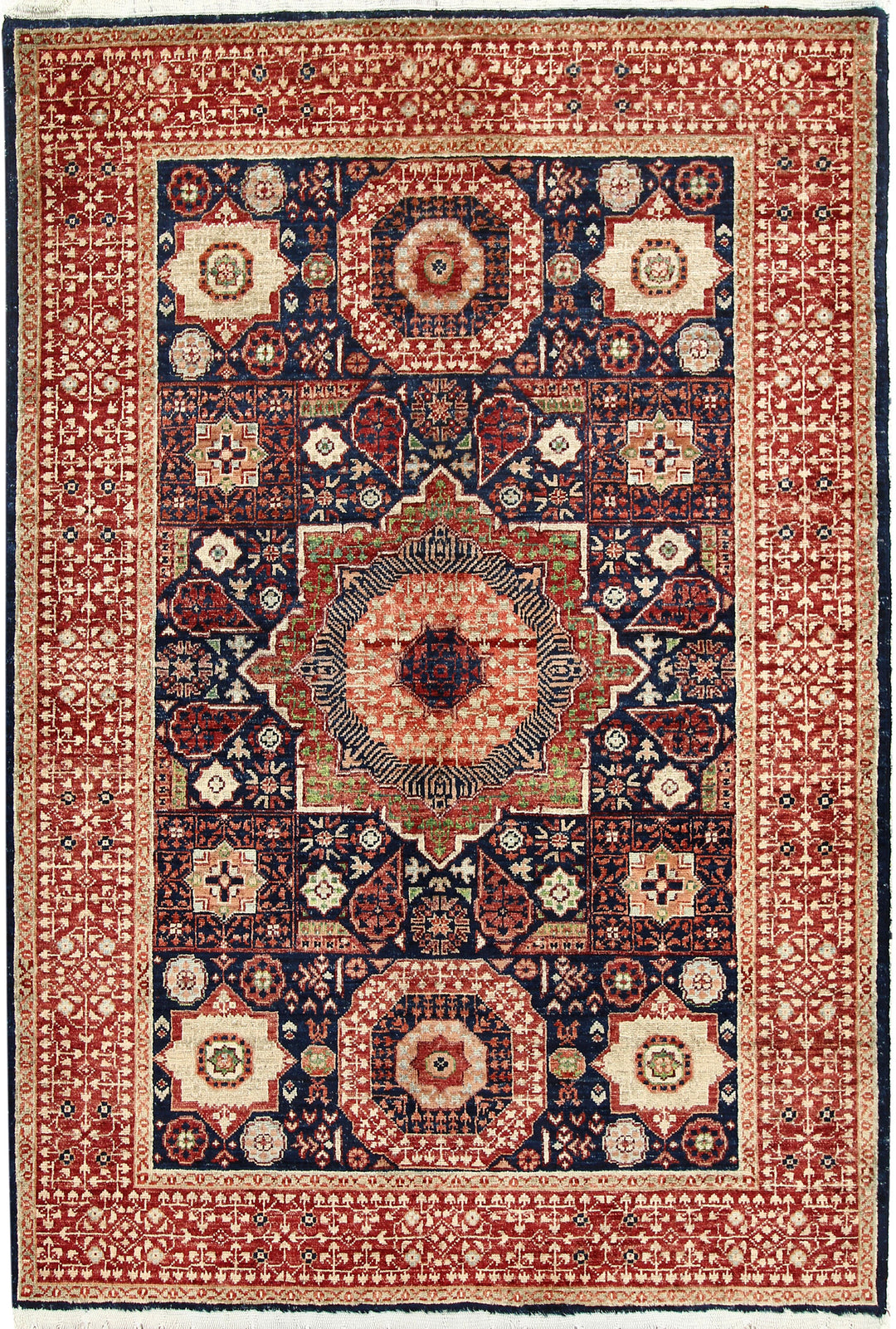 Midnight Blue Mamluk 3' 11 x 5' 11 - No. 66088 - ALRUG Rug Store