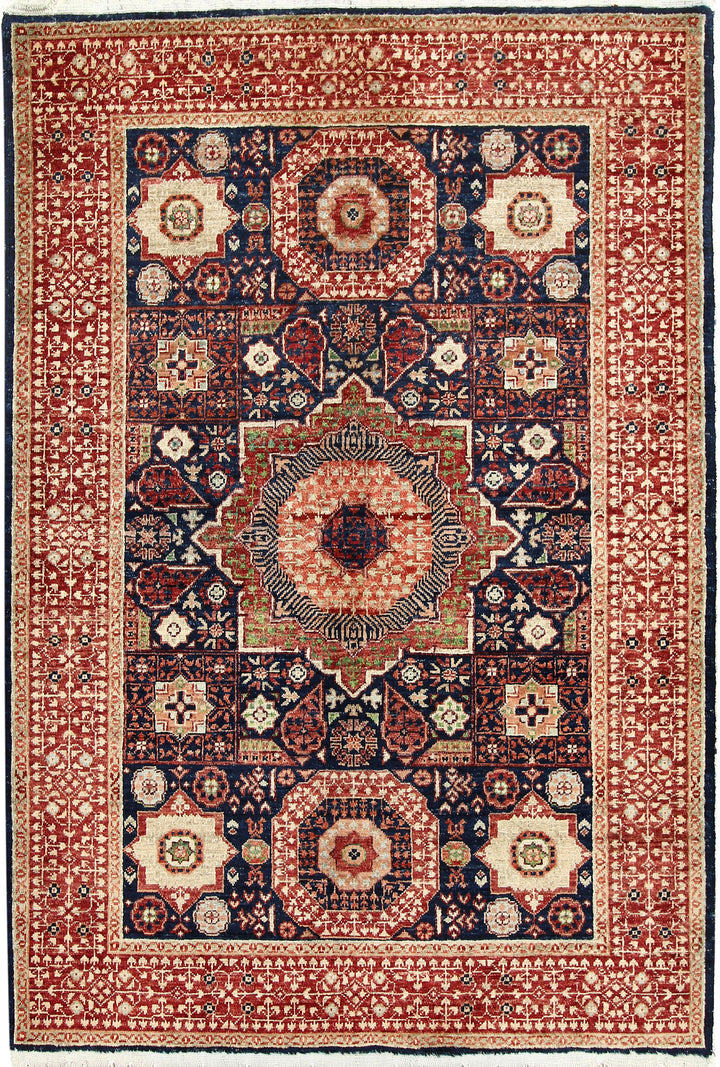 Midnight Blue Mamluk 3' 11 x 5' 11 - No. 66088 - ALRUG Rug Store