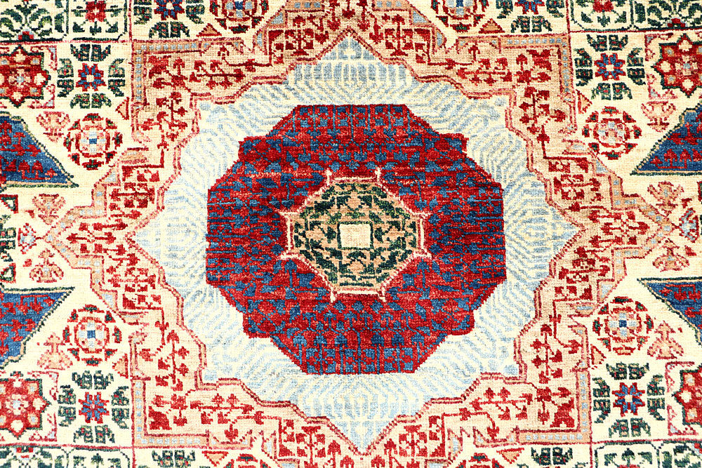 Blanched Almond Mamluk 4' 11 x 6' 8 - No. 66091 - ALRUG Rug Store