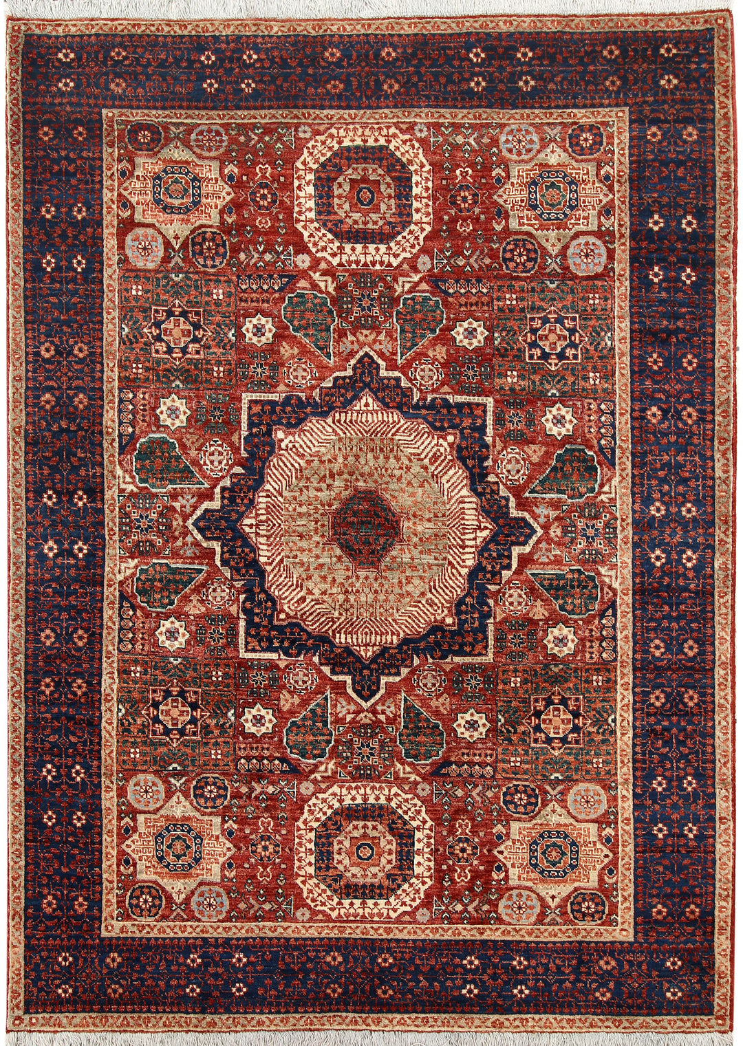 Firebrick Mamluk 4' 11 x 6' 8 - No. 66093 - ALRUG Rug Store