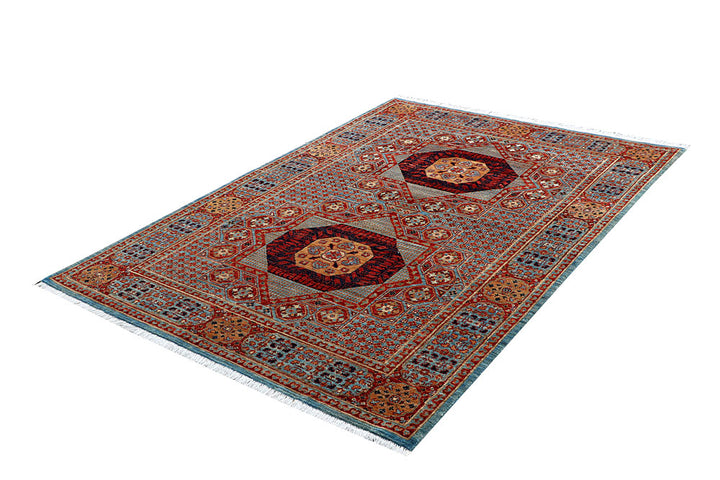Multi Colored Mamluk 4' 11 x 6' 11 - No. 66094 - ALRUG Rug Store