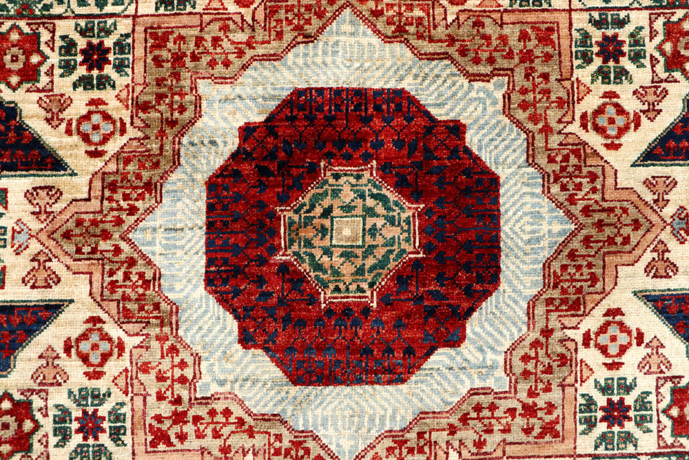 Tan Mamluk 4' 11 x 6' 11 - No. 66095 - ALRUG Rug Store