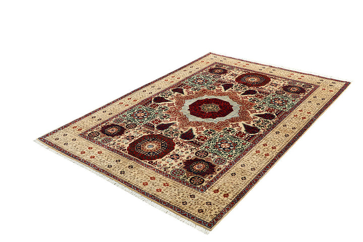 Tan Mamluk 4' 11 x 6' 11 - No. 66095 - ALRUG Rug Store