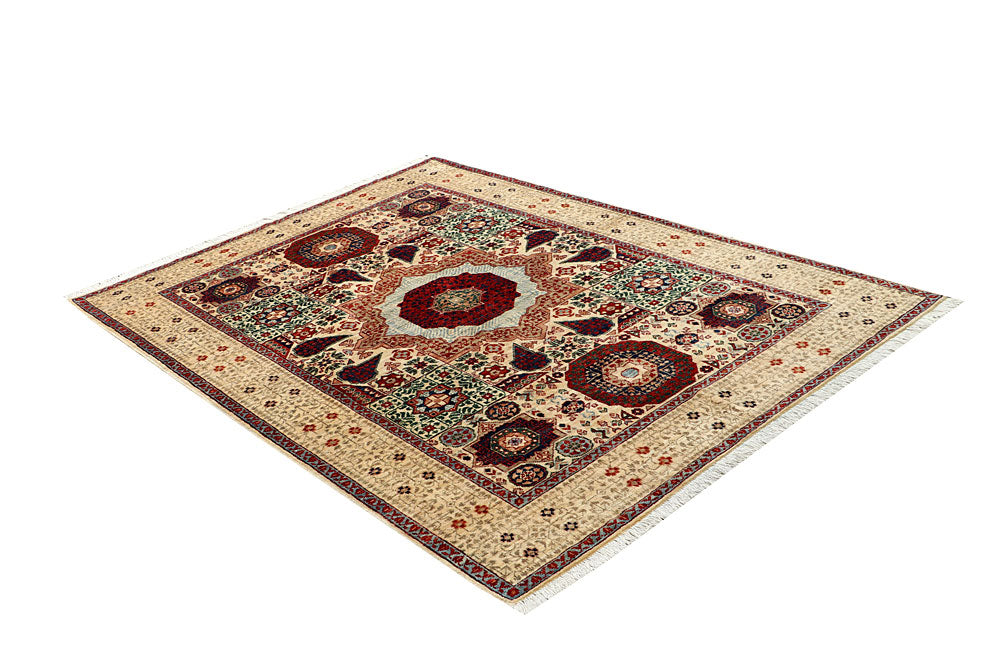 Tan Mamluk 4' 11 x 6' 11 - No. 66095 - ALRUG Rug Store