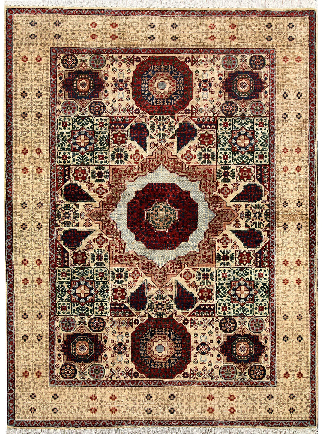 Tan Mamluk 4' 11 x 6' 11 - No. 66095 - ALRUG Rug Store