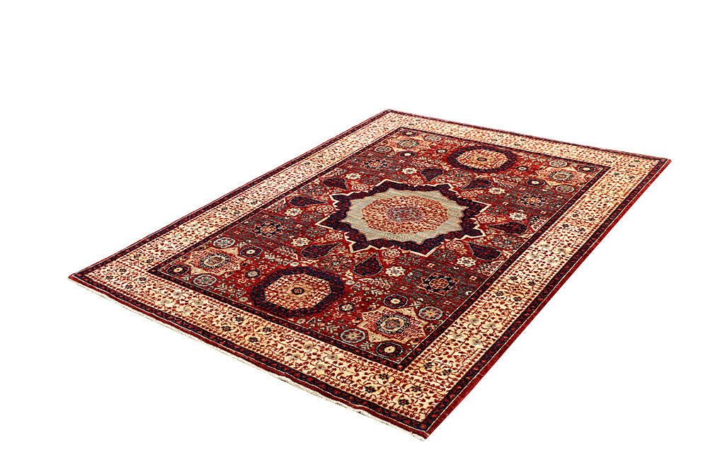Dark Red Mamluk 4' 11 x 6' 9 - No. 66096 - ALRUG Rug Store