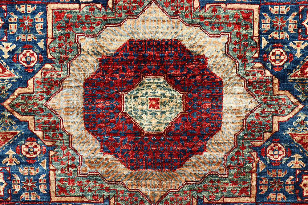 Steel Blue Mamluk 4' 10 x 6' 11 - No. 66097 - ALRUG Rug Store