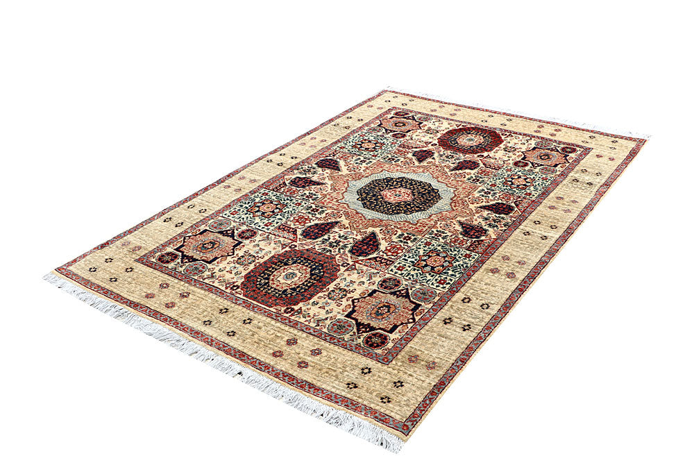 Tan Mamluk 4' 10 x 7' 4 - No. 66101 - ALRUG Rug Store