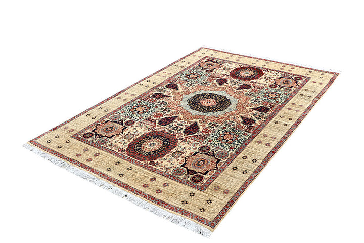 Tan Mamluk 4' 10 x 7' 4 - No. 66101 - ALRUG Rug Store