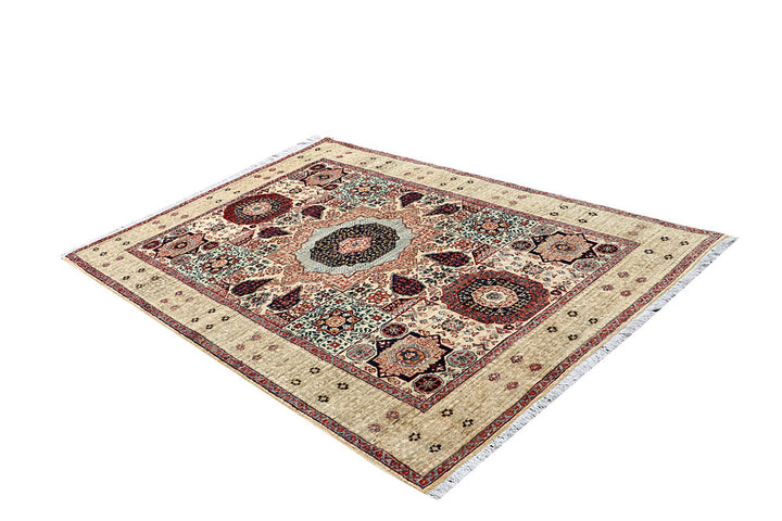 Tan Mamluk 4' 10 x 7' 4 - No. 66101 - ALRUG Rug Store